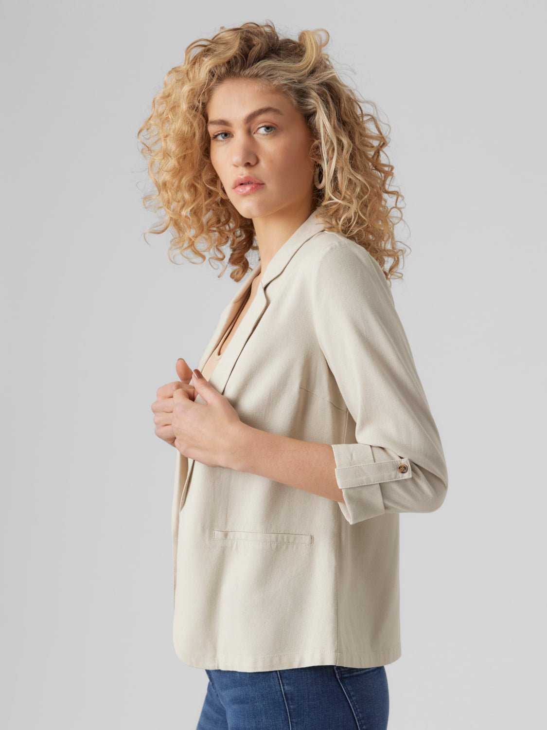 VMJESMILO Blazer - Silver Lining - VERO MODA & VILA Bergvik